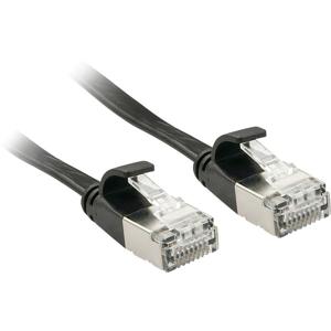 LINDY 47481 RJ45 Netwerkkabel, patchkabel CAT 6A U/FTP 1.00 m Zwart Snagless 1 stuk(s)