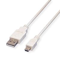 VALUE USB2.0 kabel A 5pinMini 0.8m