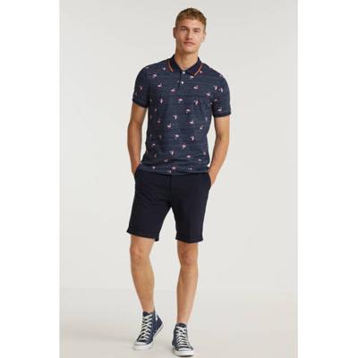 JACK & JONES ORIGINALS regular fit polo pool met all over print navy blazer JACK & JONES ORIGINALS regular fit polo pool met all over print navy blazer