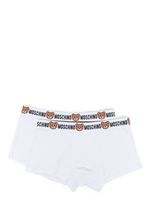 Moschino lot de deux boxers à bande logo - Blanc