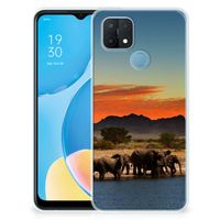 OPPO A15 TPU Hoesje Olifanten