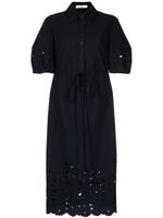 ERDEM robe-chemise à broderies - Bleu