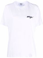 MSGM t-shirt à logo poitrine - Blanc