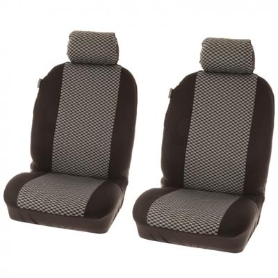 Carpoint stoelhoezenset Indianapolis universeel 4 delig zwart/grijs Carpoint stoelhoezenset Indianapolis universeel 4 delig zwart/grijs