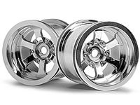 Scorch 6-spoke wheel shiny chrome (55x50mm/2pcs) - thumbnail