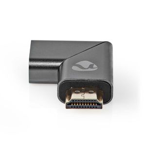 HDMI©-Adapter | HDMI Male / HDMI© Connector | HDMI Female / HDMI© Output | Verguld | Links Geh