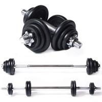 Tunturi Halter en Dumbellset l Totaal 20 kg l 3 stangen - thumbnail