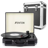 Fenton RP115C platenspeler met Bluetooth en platenkoffer