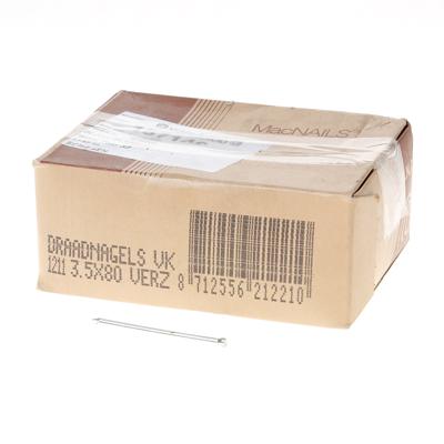 Draadnagel verloren kop gegalvaniseerd 3.5 x 80mm 5kg