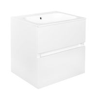 Best Design Onderkast Splash White Greeploos 60x56x47 cm 2 Softclose Laden Glans Wit