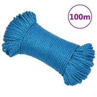 VidaXL Werktouw 3 mm 100 m polypropeen blauw - thumbnail