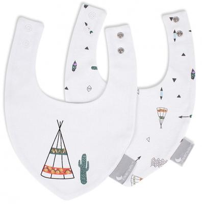 Interbaby bandana-slabbetje Tipi 38 x 22 cm katoen