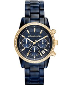 Horlogeband Michael Kors MK6278 Kunststof/Plastic Blauw 18mm