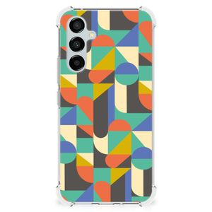 Samsung Galaxy A54 Doorzichtige Silicone Hoesje Funky Retro