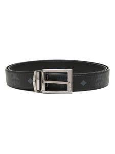 MCM ceinture Aren Visetos à design réversible - Noir