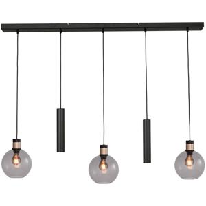 Masterlight Hanglamp Lazise 2 3x Ø 20cm en 2x GU10 zwart 2941-05-02-130520RB2