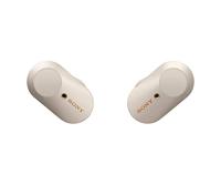 Sony WF-1000XM3 True Wireless Noise Cancelling Koptelefoon (tot 32 uur batterijduur, stabiele bluetoothverbinding, Amazon Alexa, compleet draadloze oordopjes inclusief laadcase), zilver