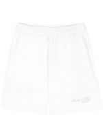 Sporty & Rich short de sport en coton à logo imprimé - Blanc