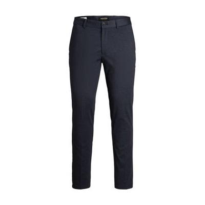 JACK & JONES JEANS INTELLIGENCE slim fit pantalon JJIMARCO JJPHIL met all over print donkerblauw JACK & JONES JEANS INTELLIGENCE slim fit pantalon JJIMARCO JJPHIL met all over print donkerblauw
