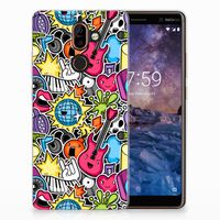 Nokia 7 Plus Silicone Back Cover Punk Rock - thumbnail