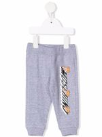 Moschino Kids pantalon de jogging à logo imprimé - Gris - thumbnail