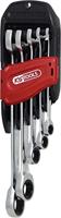 KS Tools 503.5205 DUO GEARplus Ratelringsteeksleutelset met ratelfunctie, 5-dlg