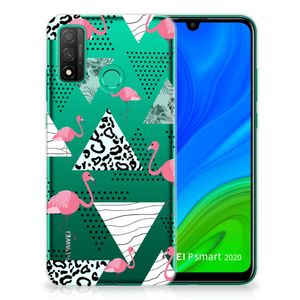 Huawei P Smart 2020 TPU Hoesje Flamingo Triangle