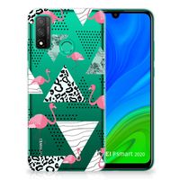 Huawei P Smart 2020 TPU Hoesje Flamingo Triangle - thumbnail