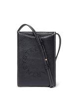 Stella McCartney Logo grained crossbody bag - Noir - thumbnail