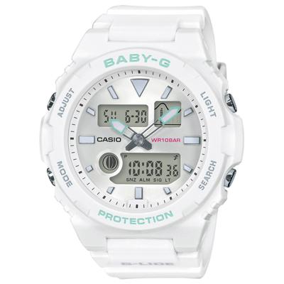 Casio Baby-G G-LIDE Series Digital Sport Watch BAX-100-7A - Wit
