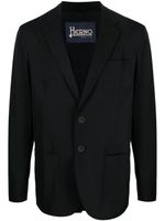 Herno blazer boutonné à revers crantés - Noir - thumbnail