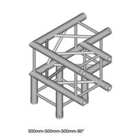 Duratruss DT 34 C30-LD Trusshoek 90 + omlaag