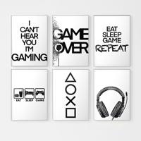 Posters - EAT SLEEP GAME / set van 6 - thumbnail