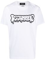 DSQUARED2 t-shirt en coton à logo imprimé - Blanc