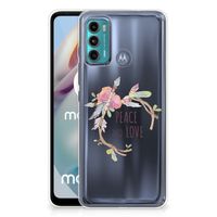 Motorola Moto G60 Telefoonhoesje met Naam Boho Text