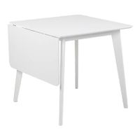 "by fonQ basic Crow Eettafel Inklapbaar - 120 x 80 cm - Wit "