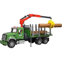 bruder MACK houttransport truck modelvoertuig 02824 - thumbnail