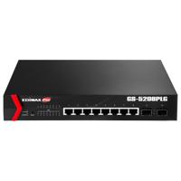 Edimax GS-5208PLG netwerk-switch Gigabit Ethernet (10/100/1000) Zwart 1U Power over Ethernet (PoE)