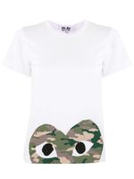 Comme Des Garçons Play t-shirt à logo imprimé - Blanc