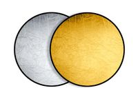 BRESSER BR-TR5 Reflectiescherm goud/zilver 110cm rond - thumbnail