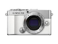 Olympus PEN E-P7 Micro Four Thirds-systeemcamera, 20 MP-sensor, ingebouwde 5-assige beeldstabilisator, kantelbaar en hoge definitie LCD, 4K-video, wifi, profielkeuze kleur en zwart/wit, wit