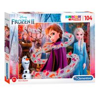 Clementoni Glitter Puzzel Frozen 2, 104st.