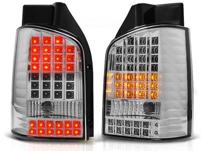 Tuning-Tec Achterlichten voor VW T5 04 03-09 CHROOM LED