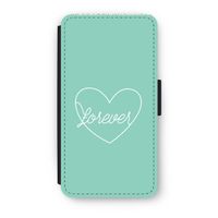 Forever heart pastel: iPhone X Flip Hoesje - thumbnail