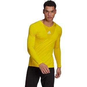 adidas Team Base Shirt - Bescherming en braces - Thermo kleding - Yellow - maat XS