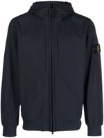 Stone Island veste zippée à patch logo - Bleu - thumbnail