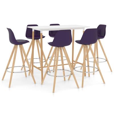 vidaXL 7-delige Barset paars