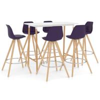 vidaXL 7-delige Barset paars