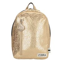 Zebra Trends Girls Rugzak M Metallic Leopard Gold - thumbnail