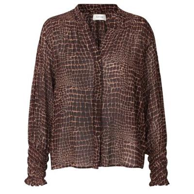 Levete Room Dames Blouses in Viscose (Bordeaux) Levete Room Dames Blouses in Viscose (Bordeaux)